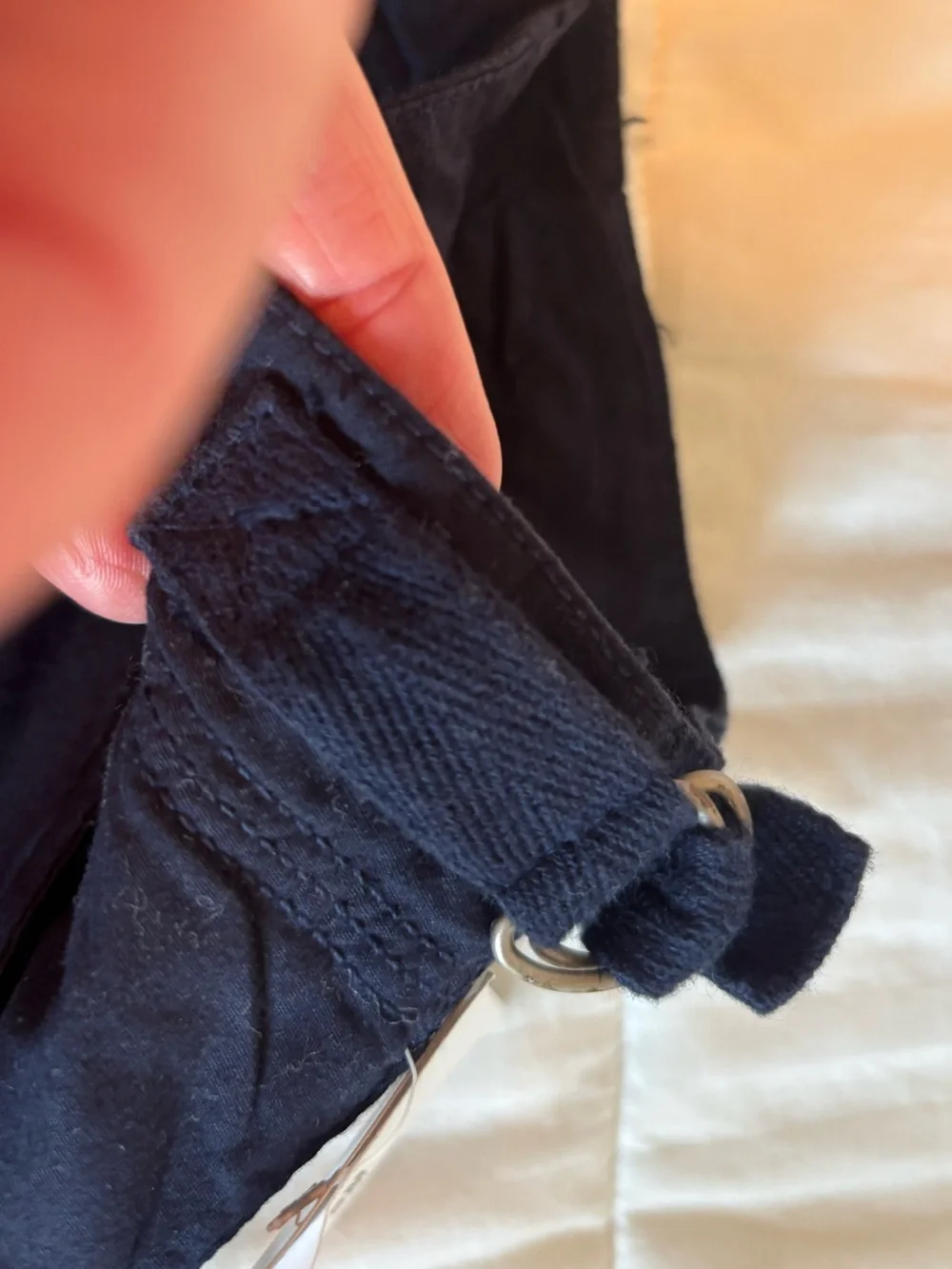 fresh produce Navy Blue Cotton Skirt